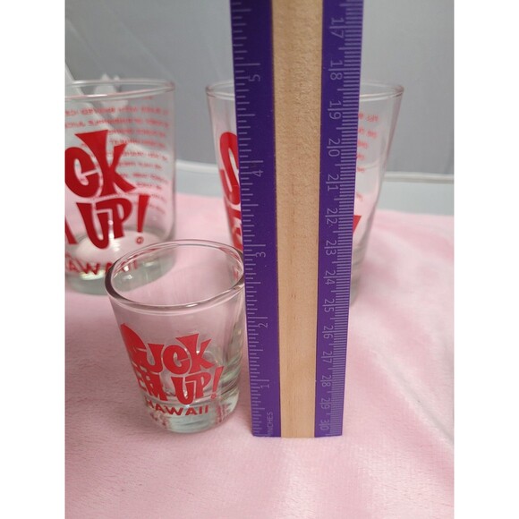 3 Hawaii Suck 'Em Up! Mai Tai Recipe 4 1/4" Cocktail Rocks Glass Libbey Tiki Bar - Picture 7 of 7